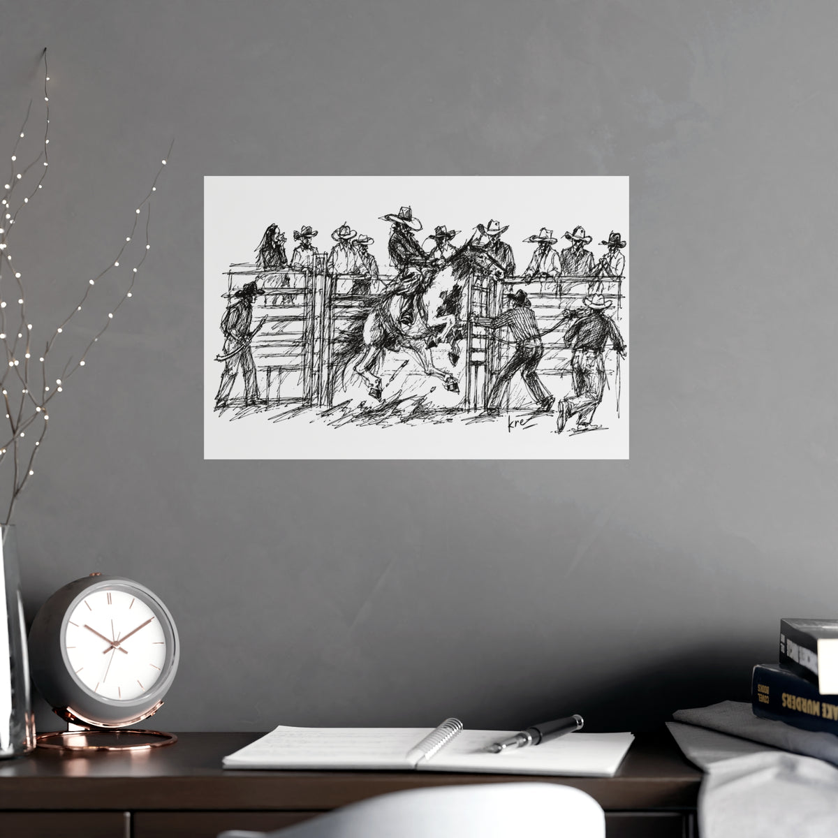 Bronc rider poster