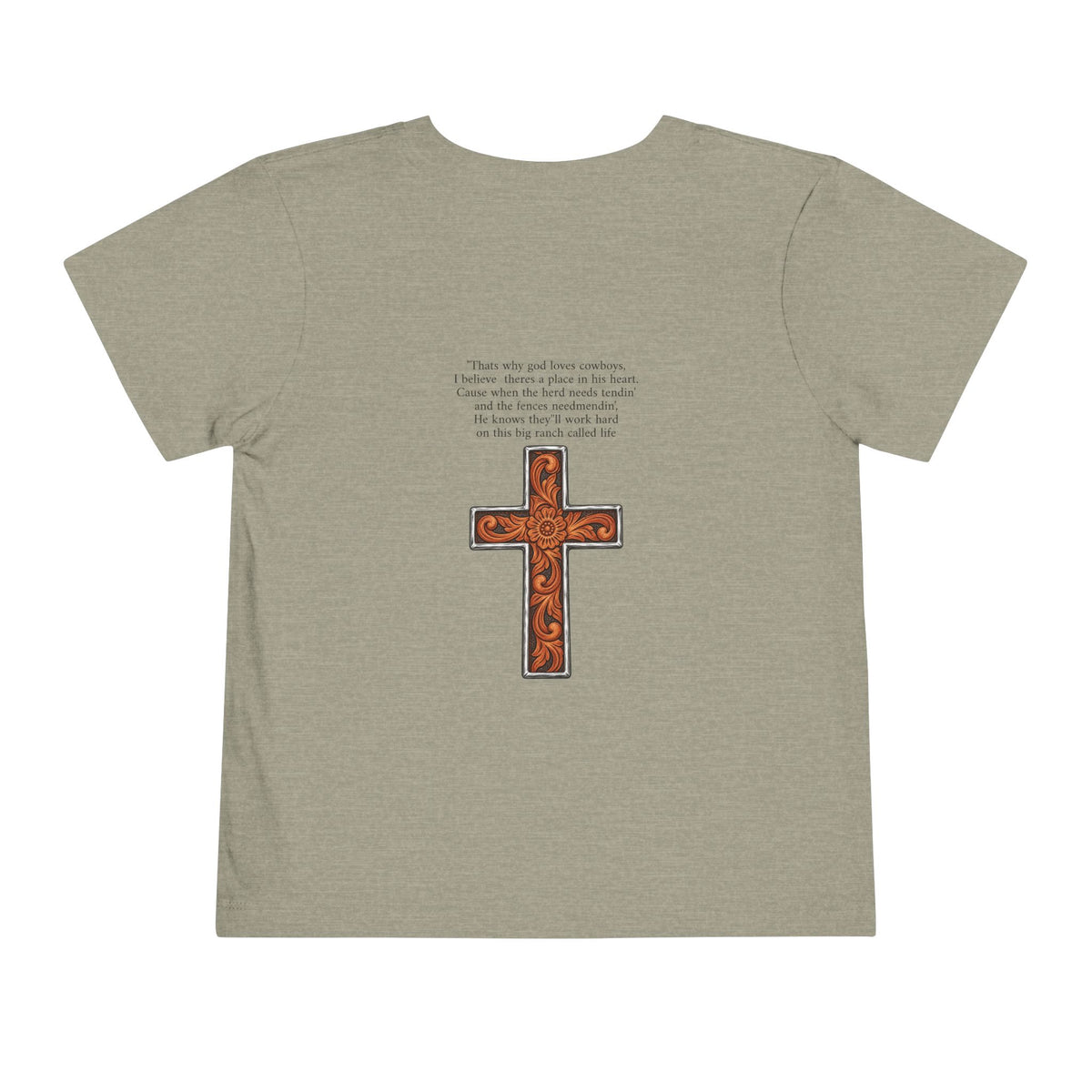 Cowboy of god Toddler Short Sleeve Tee