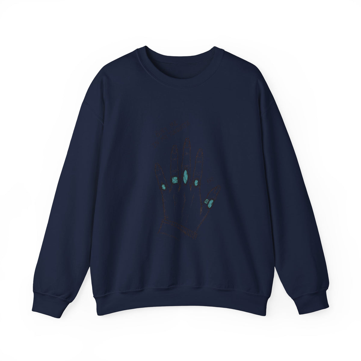 Bury me in my turquoise crewneck