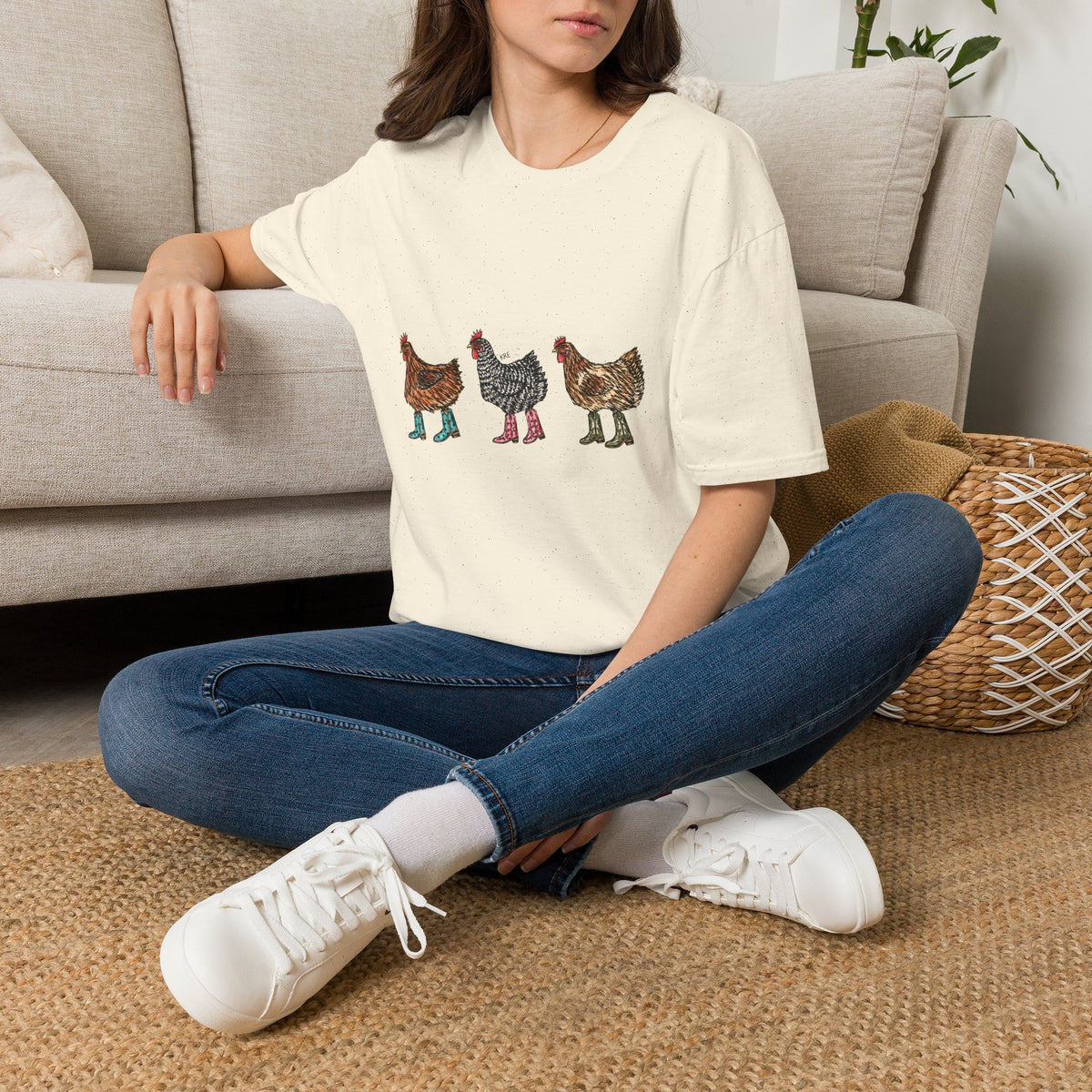 Cowboy chickens T-shirt
