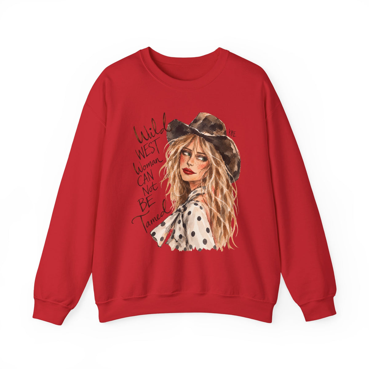 Wild West woman can not be tamed crewneck