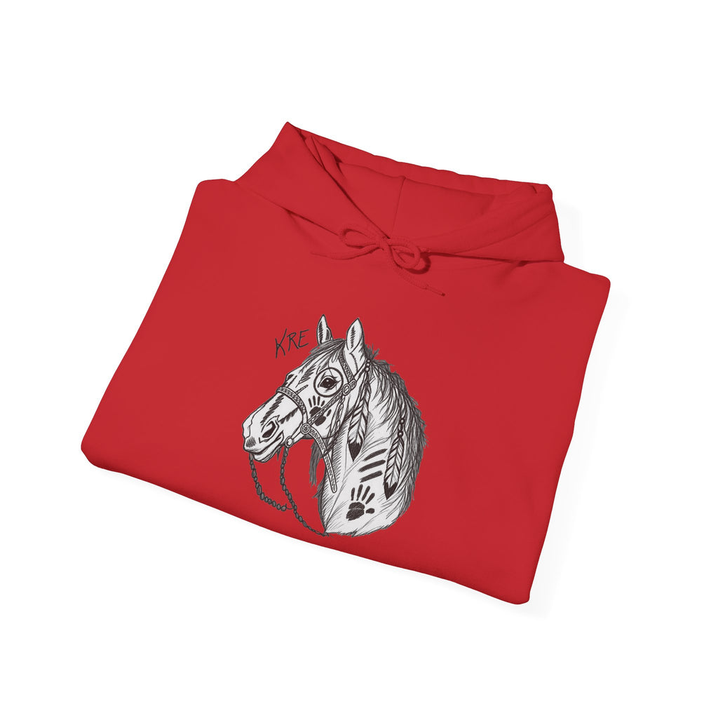 Hand drawn war pony Unisex Heavy Blend™ Hooded Sweatshirt
