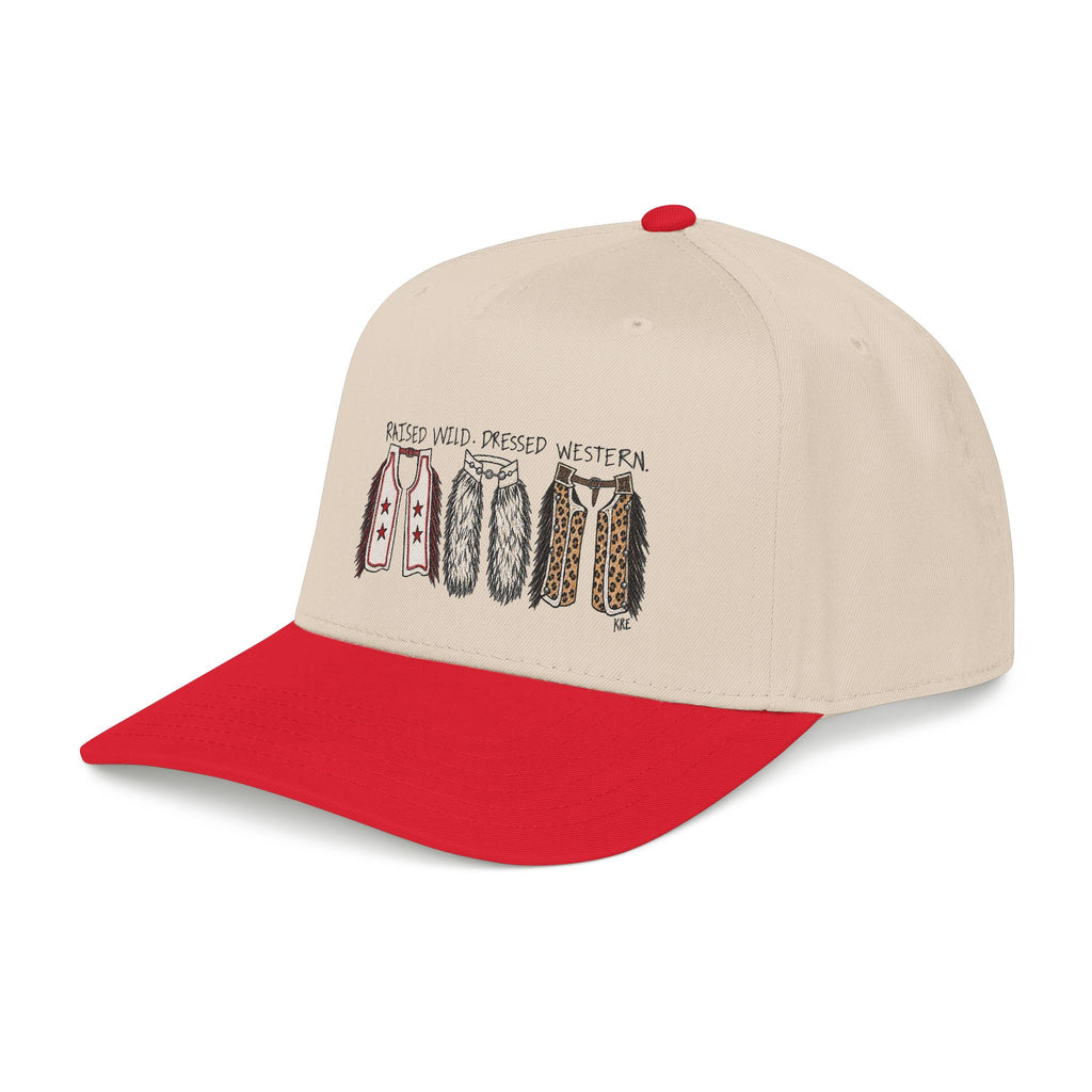 Mid Profile Baseball Cap raised wild, dressed western
