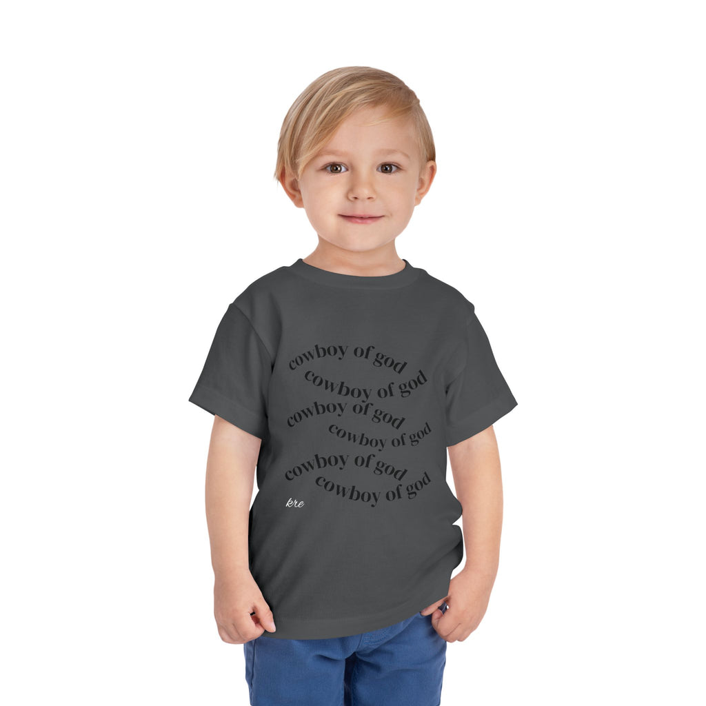 Cowboy of god Toddler Short Sleeve Tee