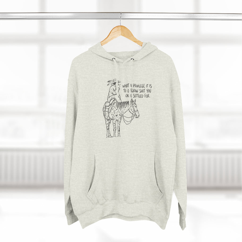 What a privilege fleece hoodie