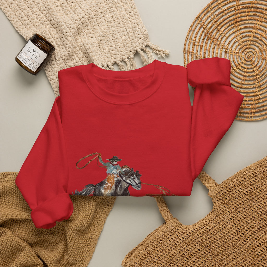 Roper Crewneck Sweatshirt watercolor by Paula Emry-burtt