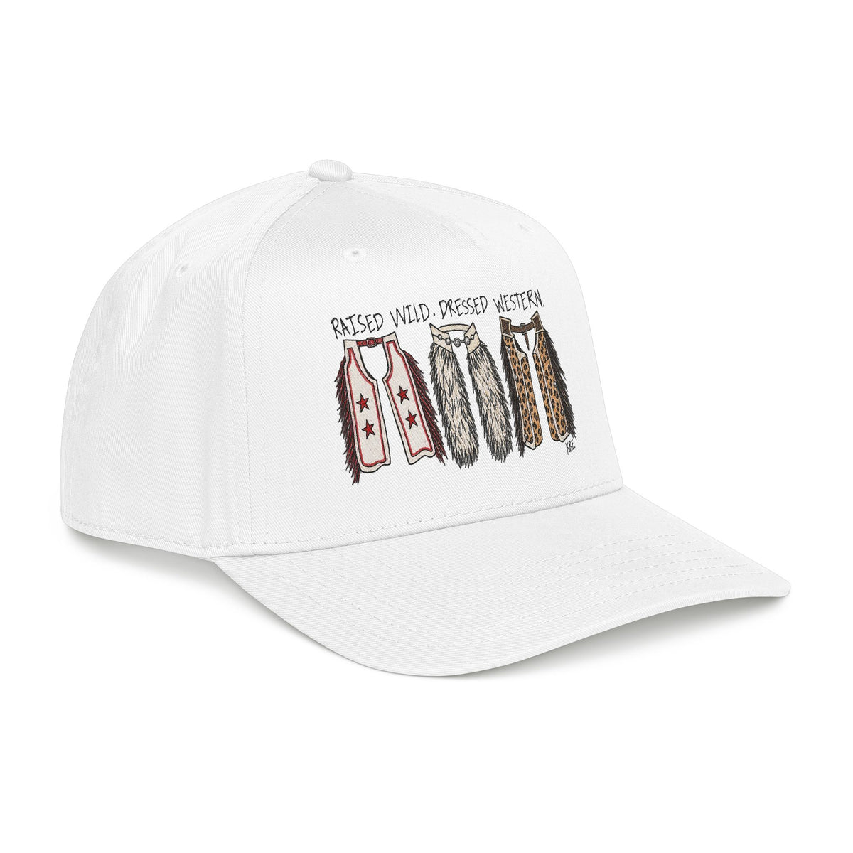 Mid Profile Baseball Cap raised wild, dressed western