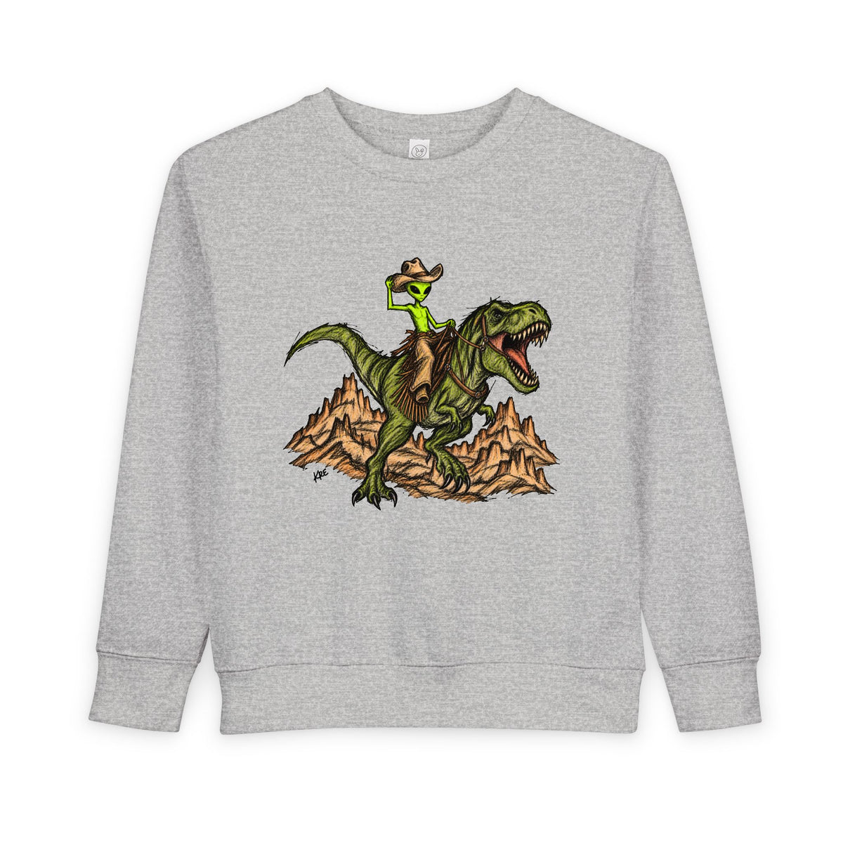 Alien outlaw toddler crewneck
