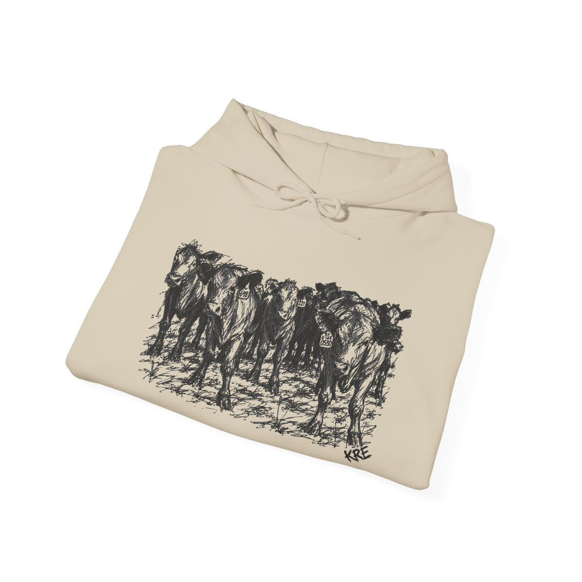 Among the herd Hooded Sweatshirt