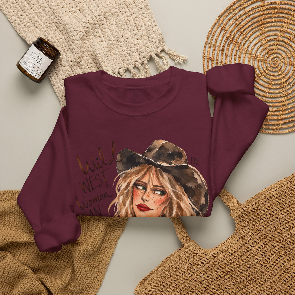 Wild West woman can not be tamed crewneck