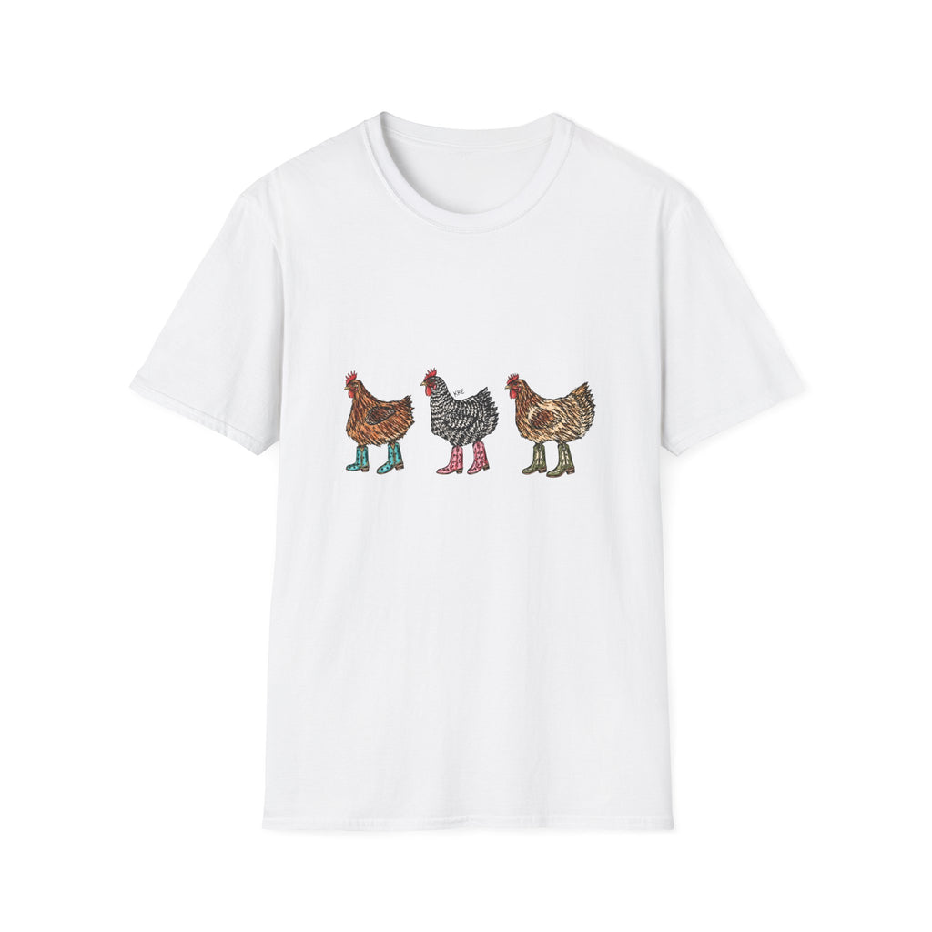 Cowboy chickens T-shirt