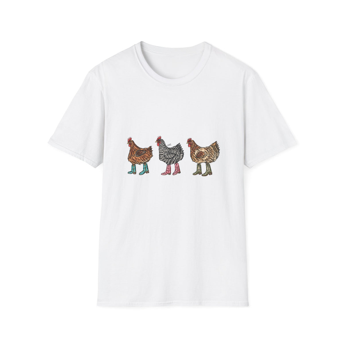 Cowboy chickens T-shirt