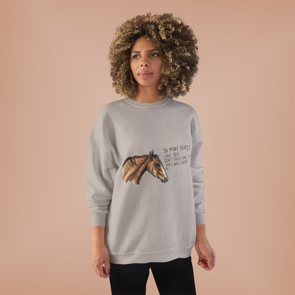 You are loved crewneck with color