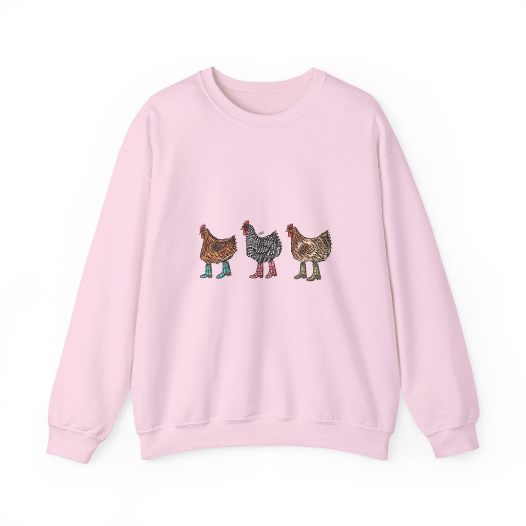 Cowboy chickens crewneck