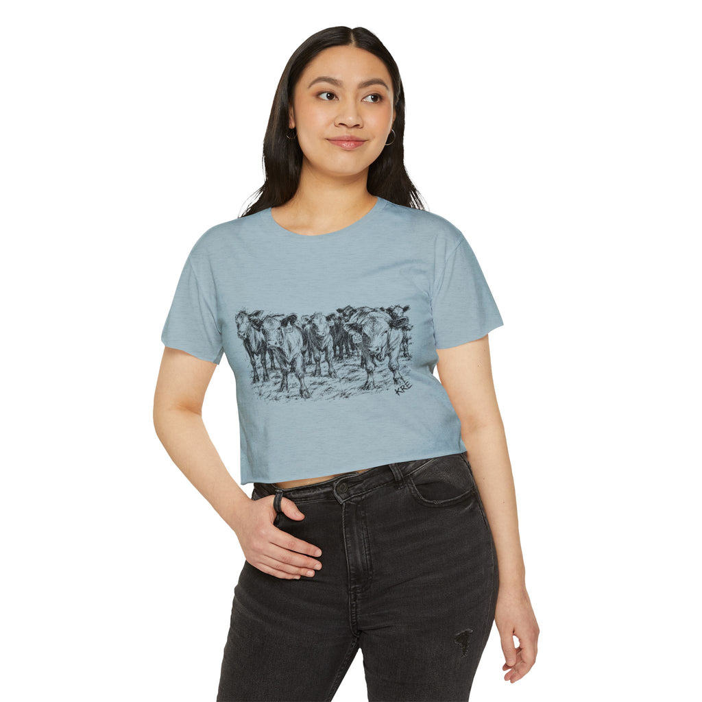 Among the herd crop top
