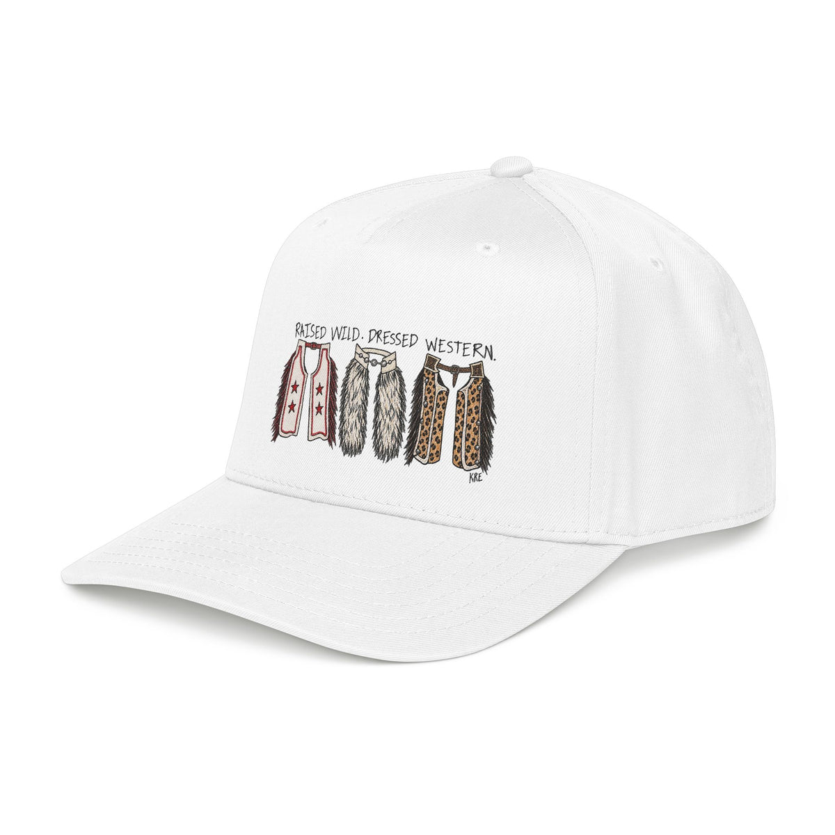 Mid Profile Baseball Cap raised wild, dressed western