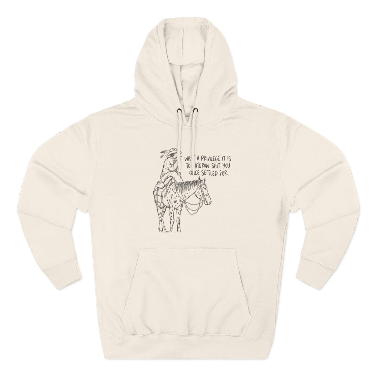 What a privilege fleece hoodie