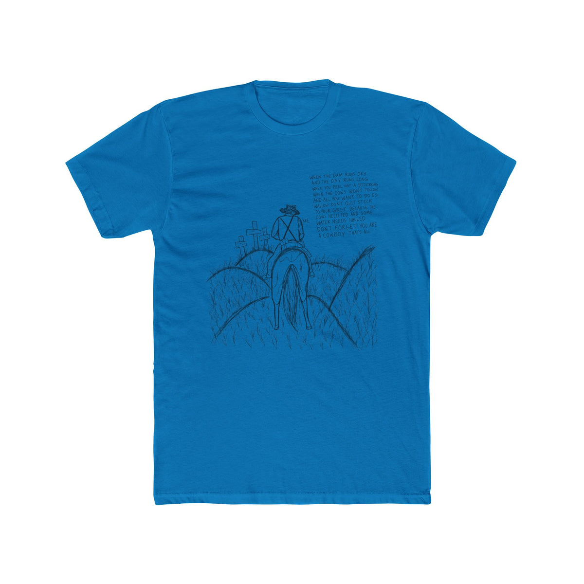 Cowboy that’s all poem T-shirt