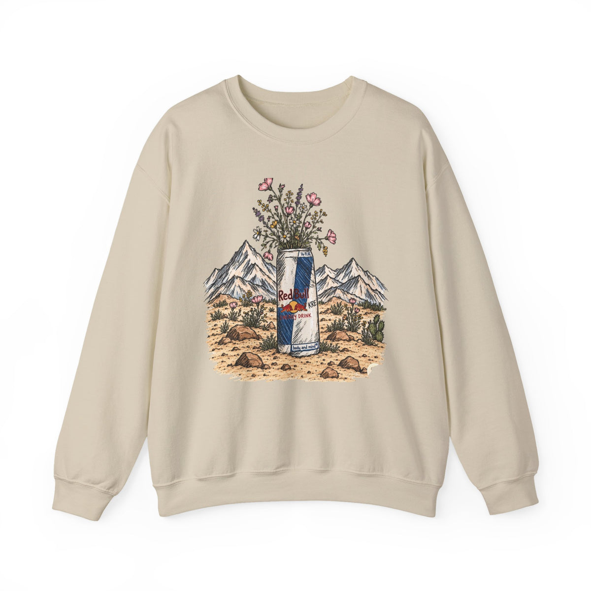 Wild flowers and wild drinks crewneck