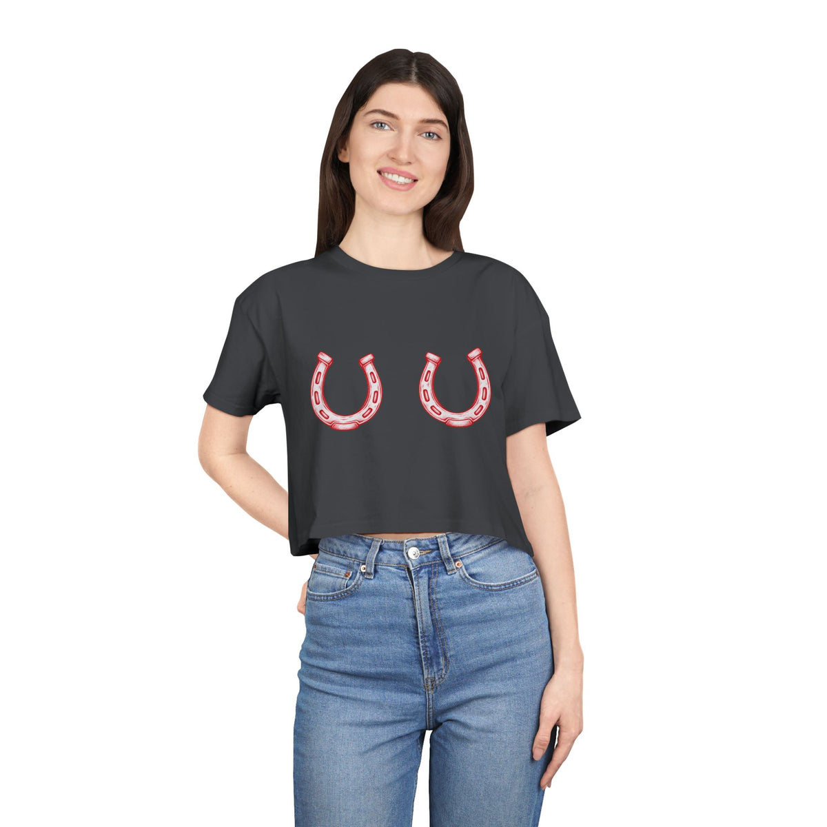 Lucky u cropped tee