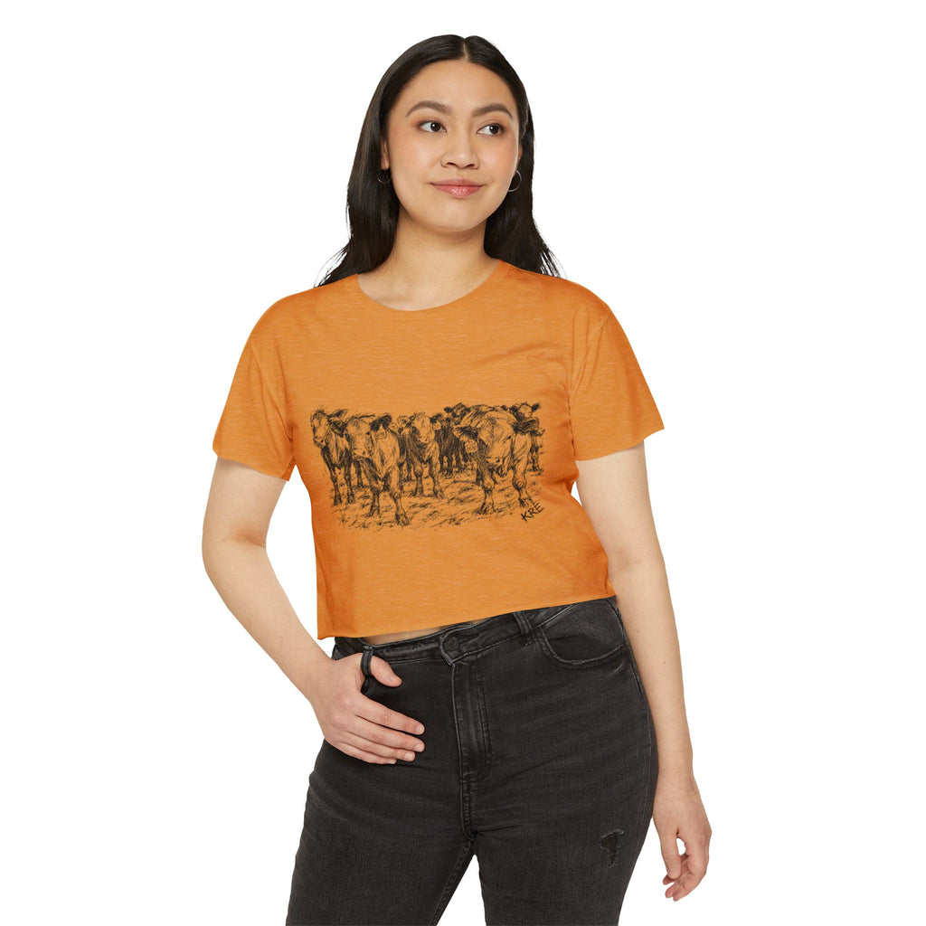 Among the herd crop top