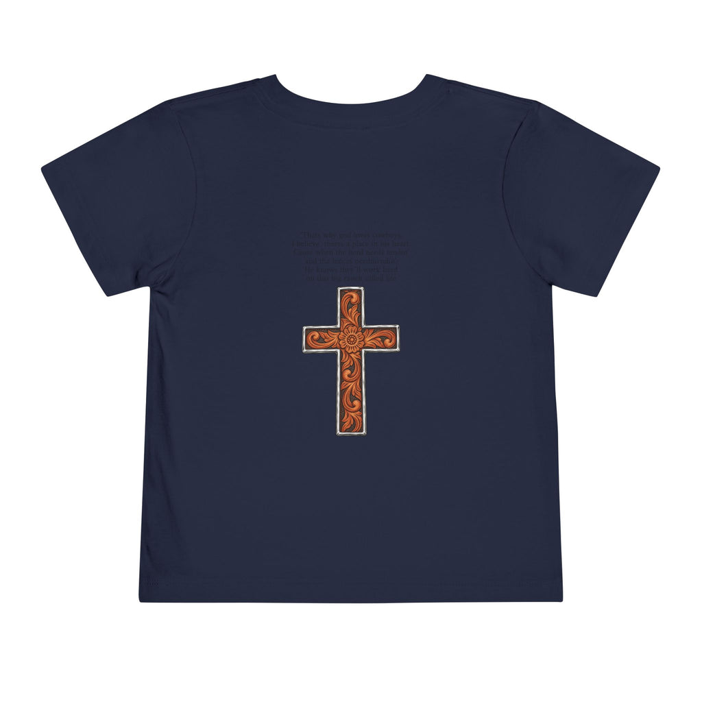 Cowboy of god Toddler Short Sleeve Tee