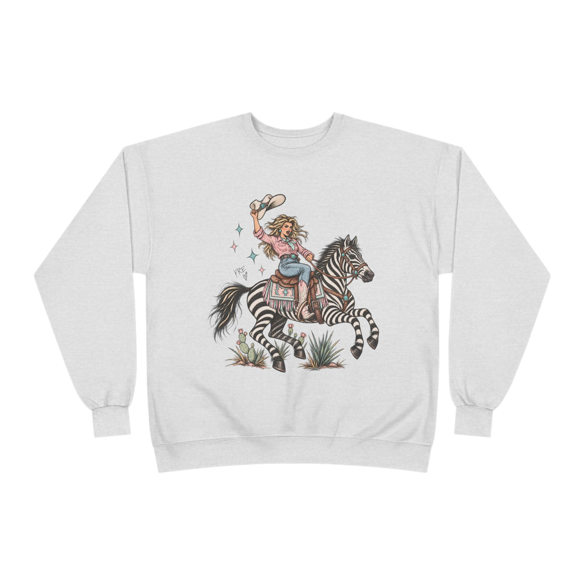 Desert zebra crewneck