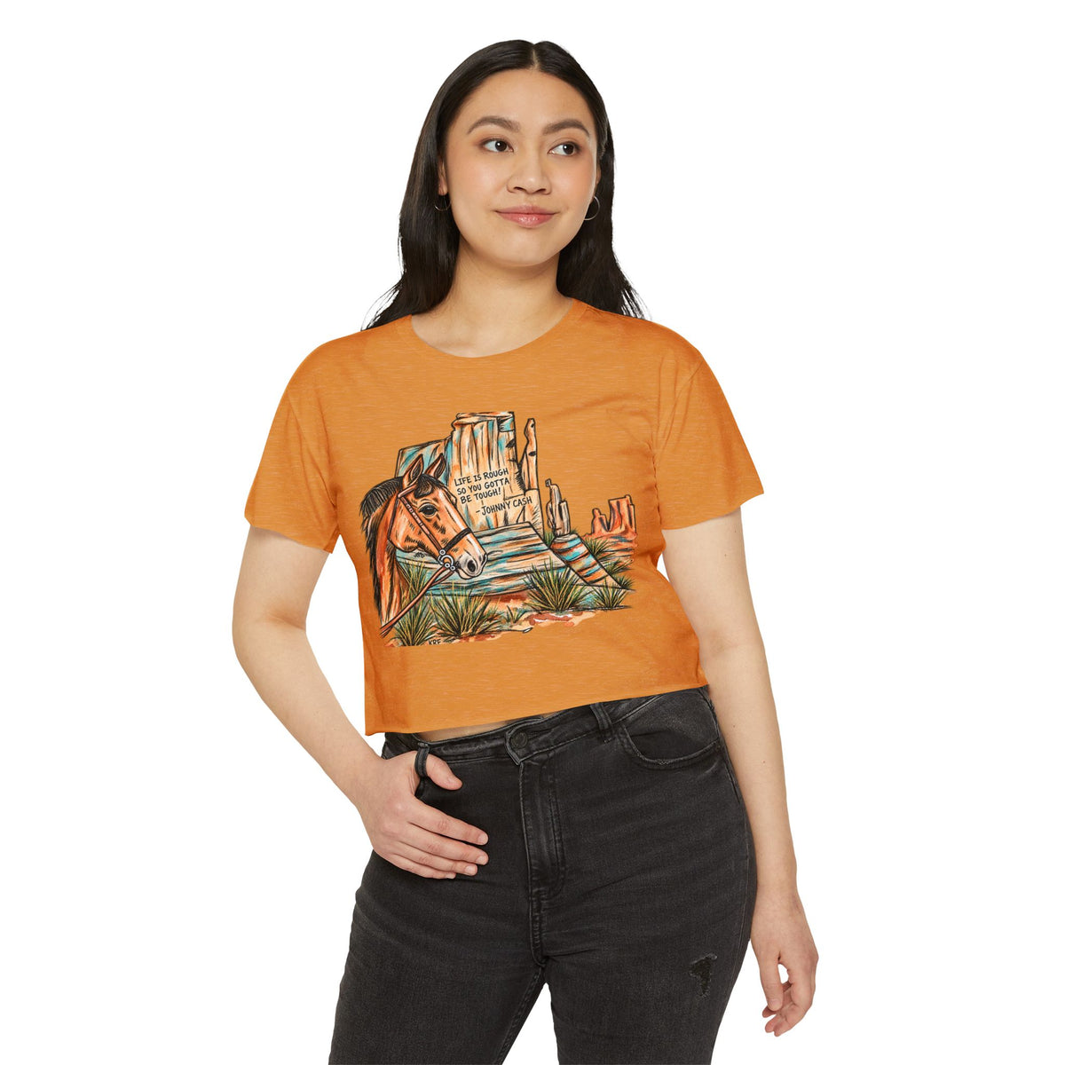 Life is rough crop top