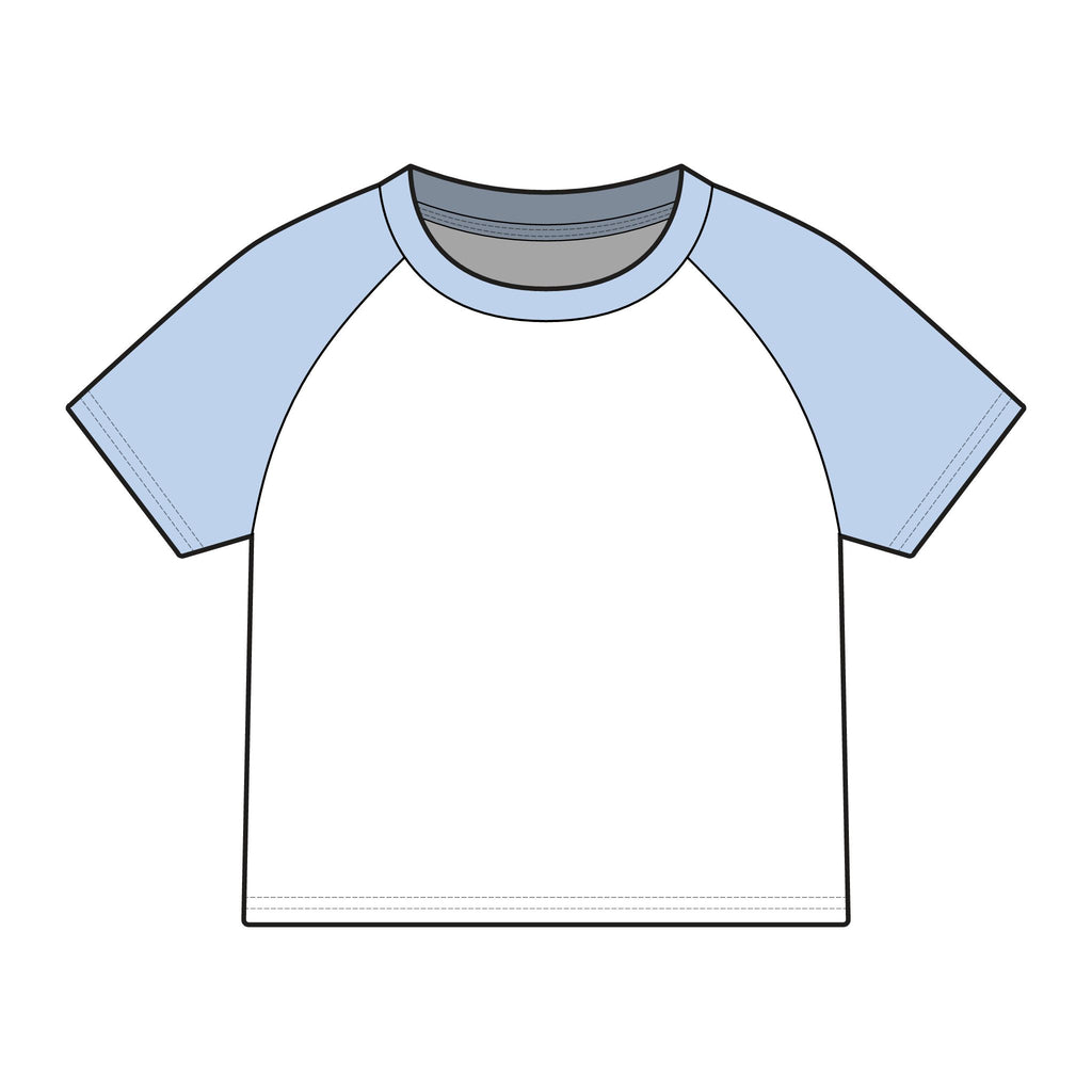 Hand drawn Marlboro man raglan baby tee
