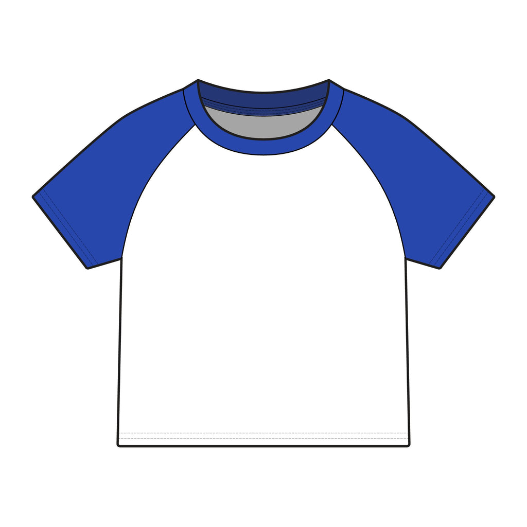 Hand drawn Marlboro man raglan baby tee