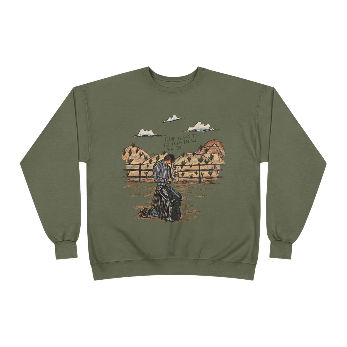 Give glory to the Lord crewneck