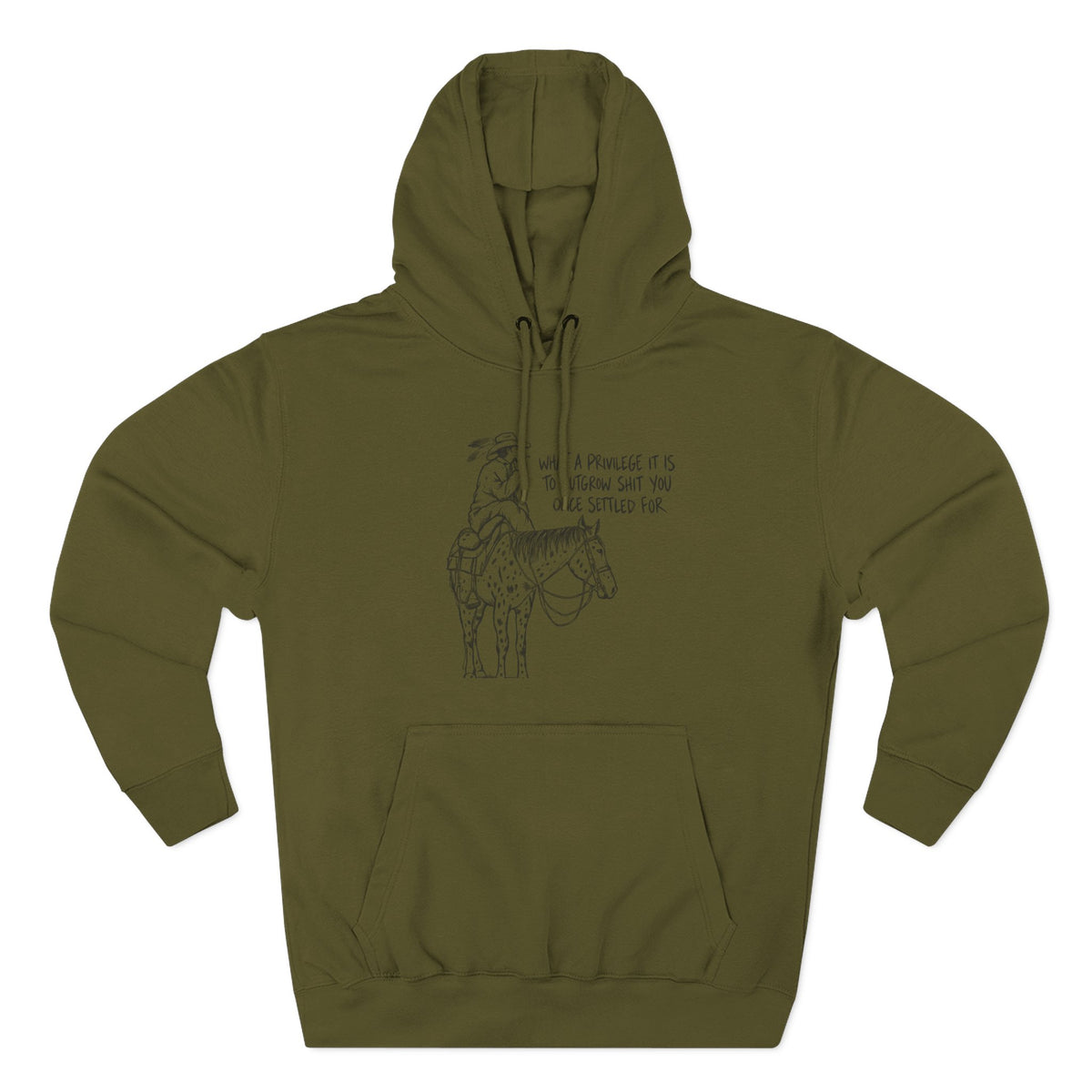 What a privilege fleece hoodie