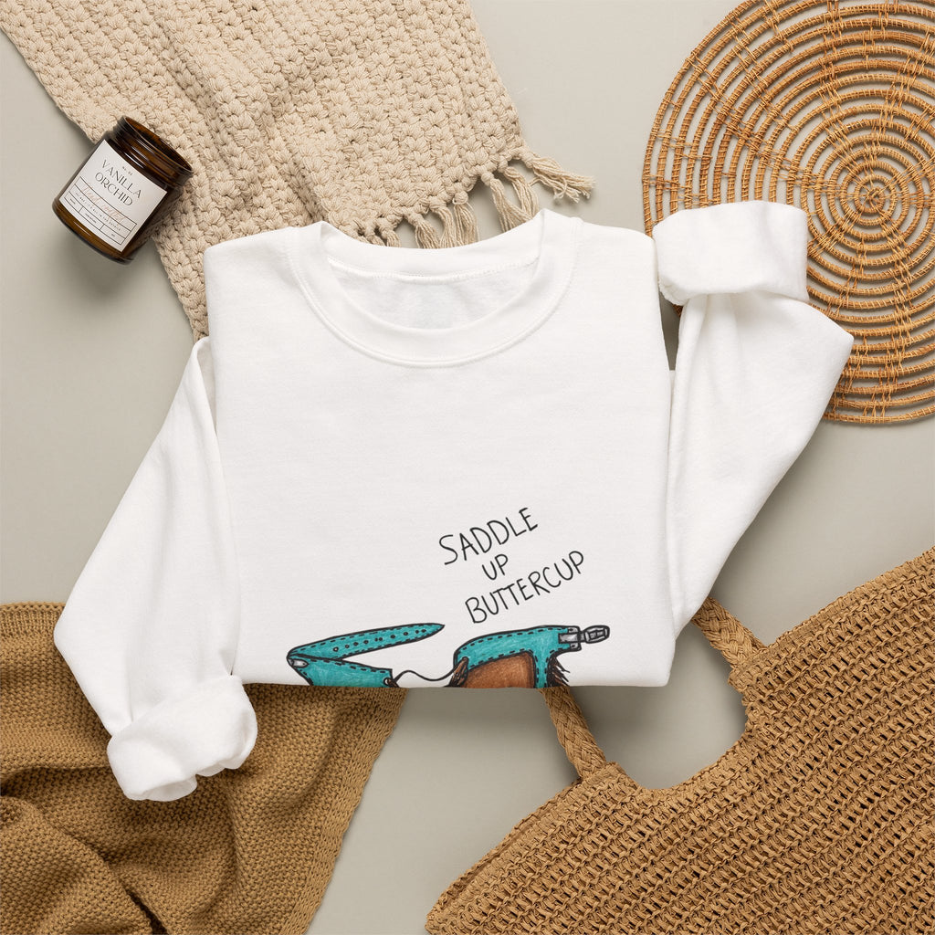 Saddle up buttercup crewneck