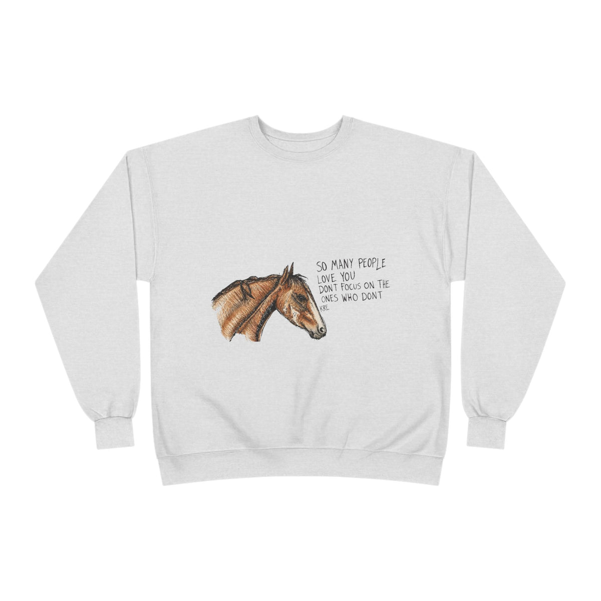 You are loved crewneck with color
