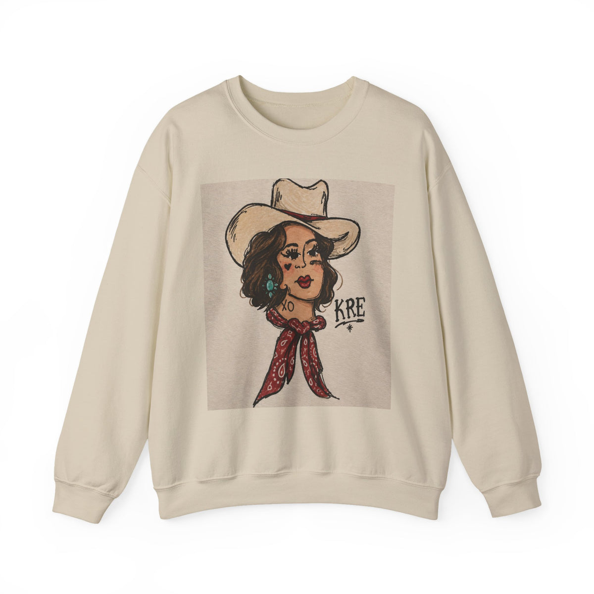 Rodeo rose crewneck