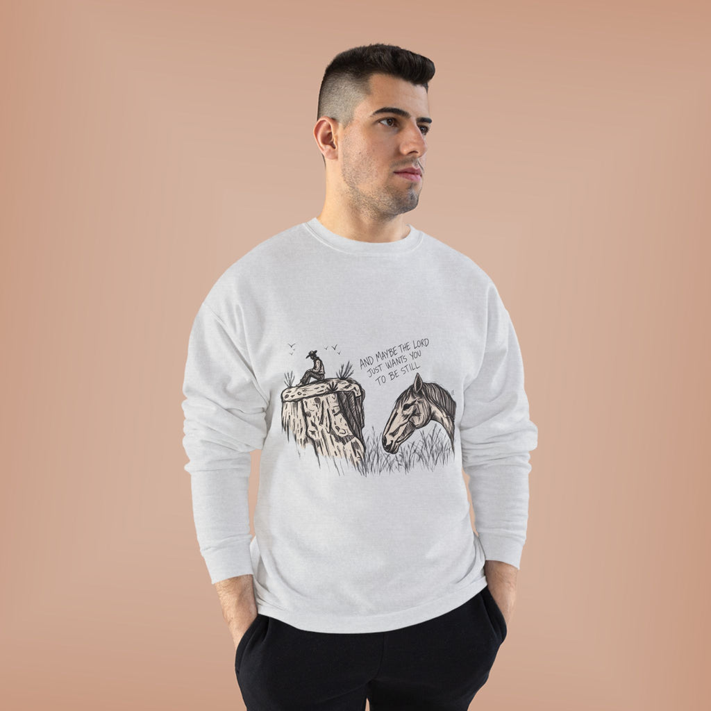 In the stillness crewneck