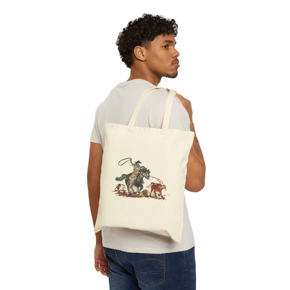 roper watercolor bible verse tote bag