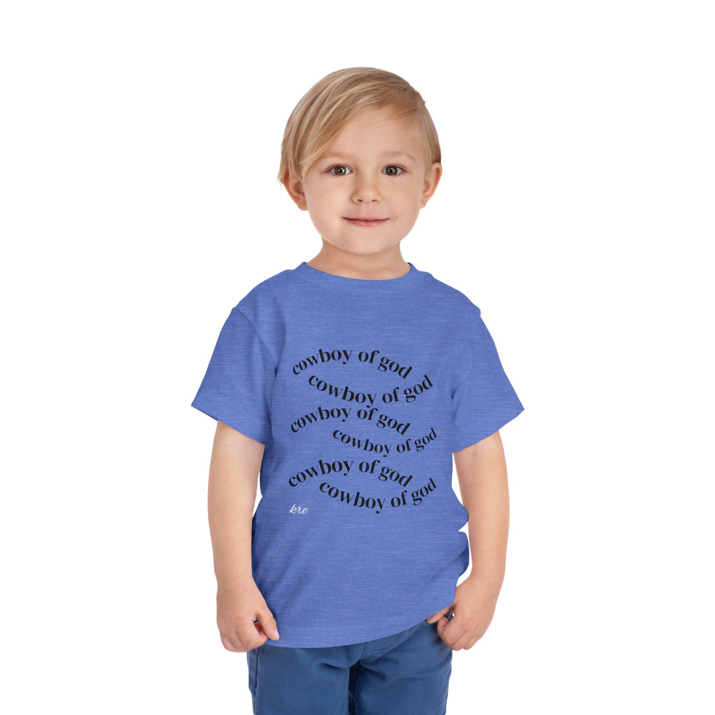Cowboy of god Toddler Short Sleeve Tee