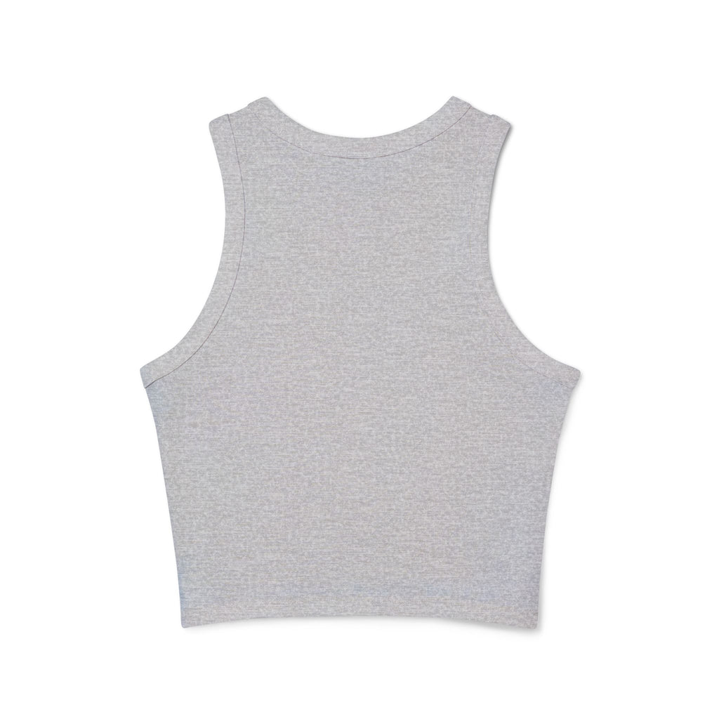 Women's Micro Rib Racer Tank Top water color bullrider