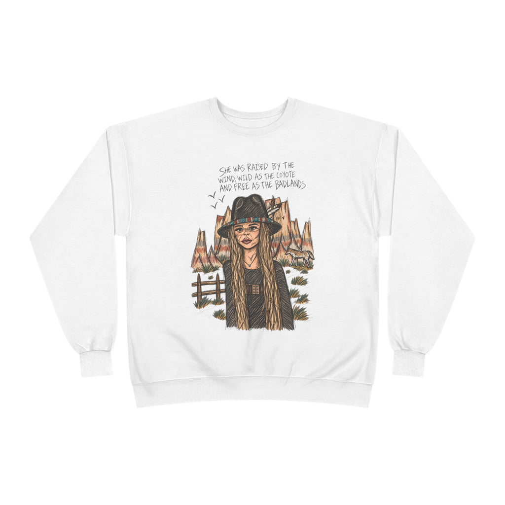 She was as free as the badlands crewneck