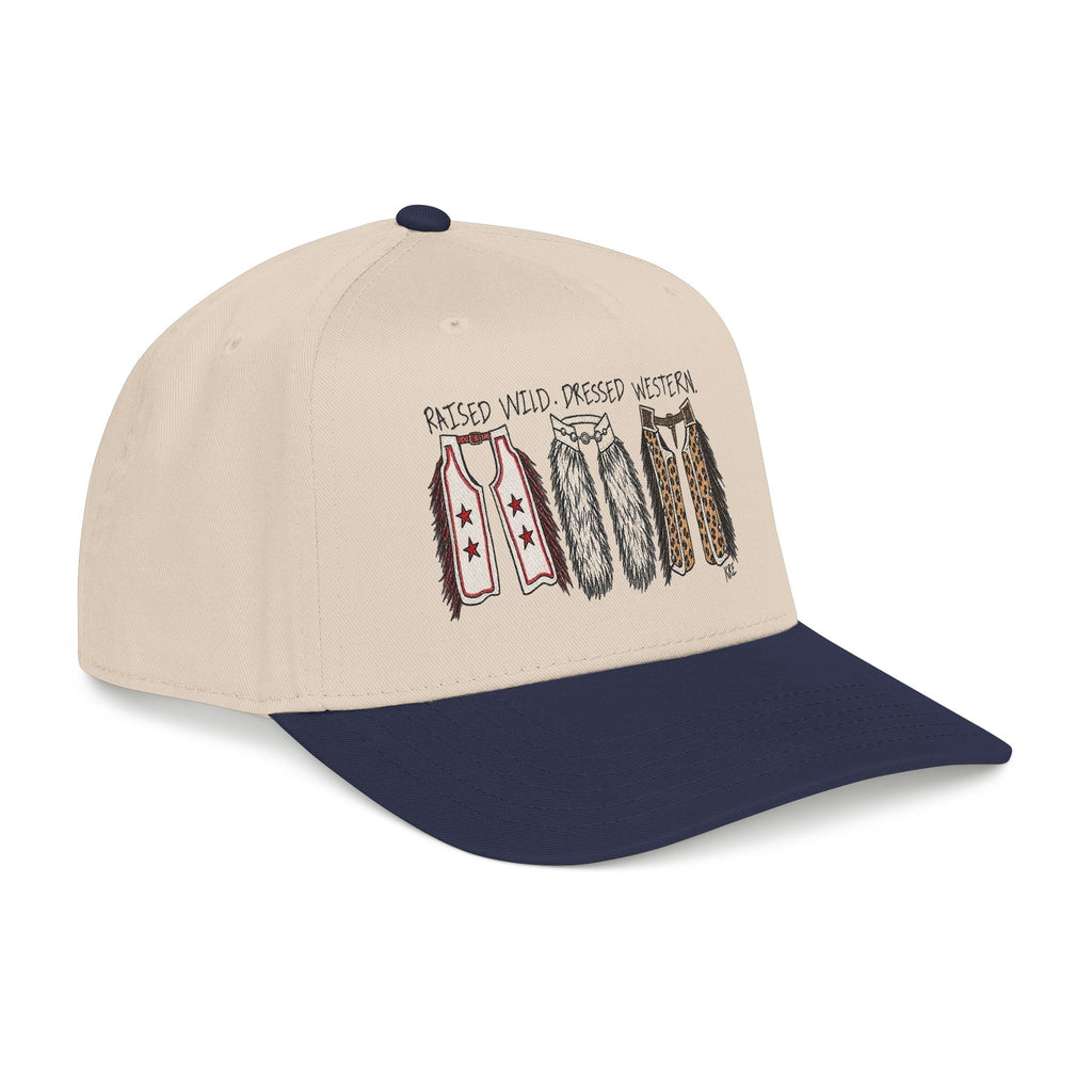 Mid Profile Baseball Cap raised wild, dressed western