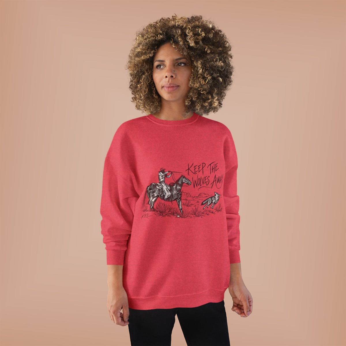 Keep the wolves away crewneck