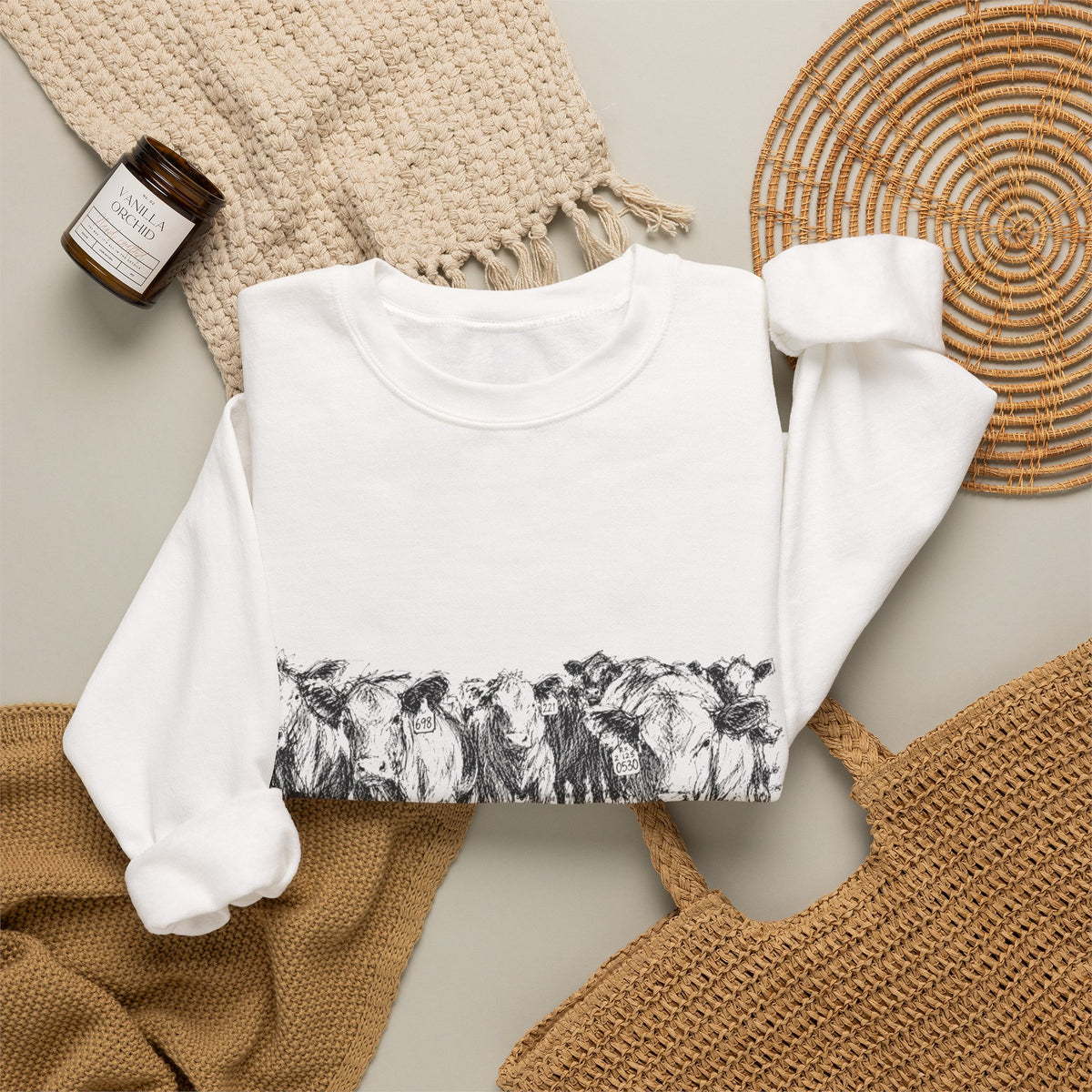 Among the herd Crewneck Sweatshirt