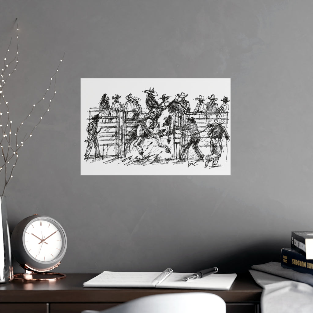 Bronc rider poster