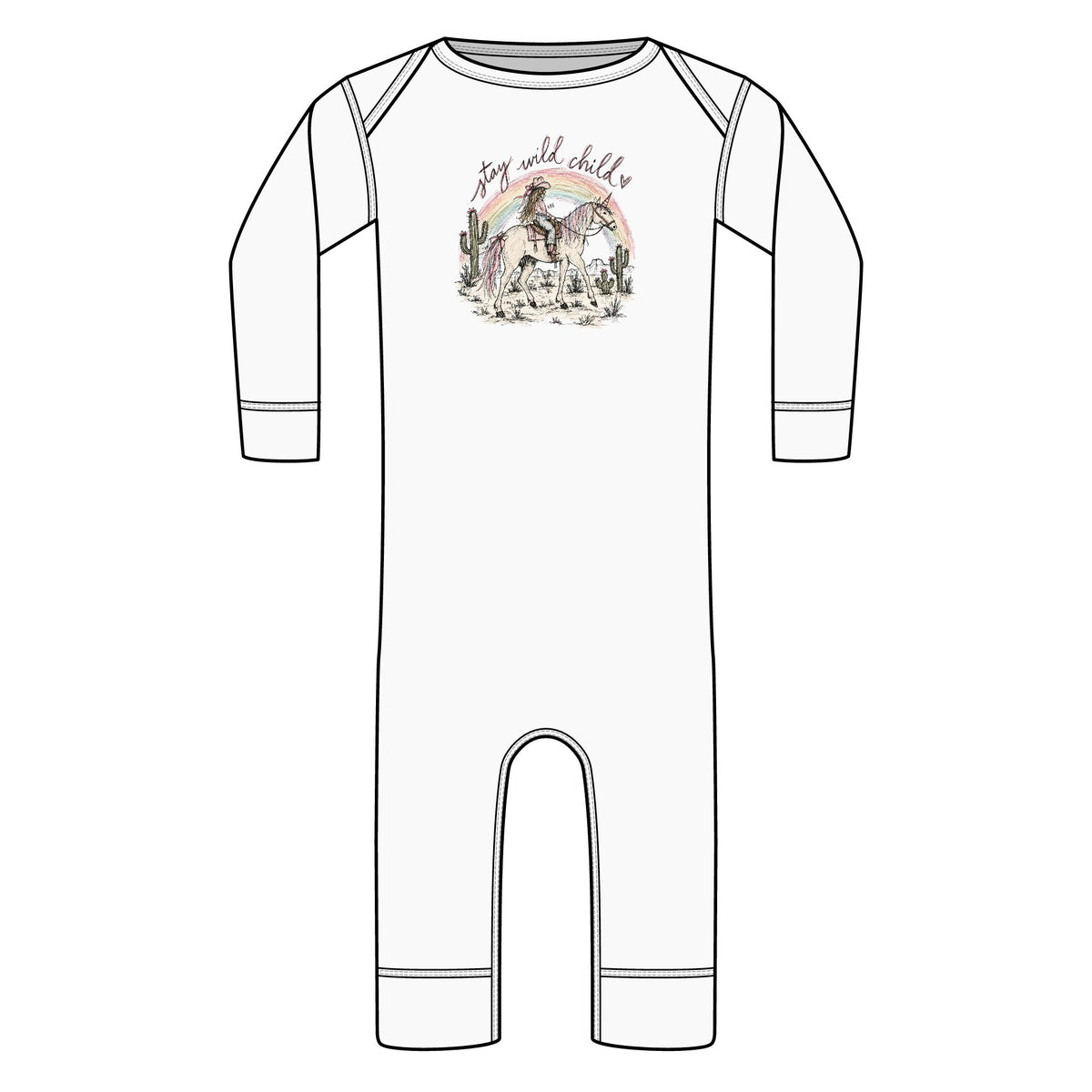 Stay wild child infant body suit