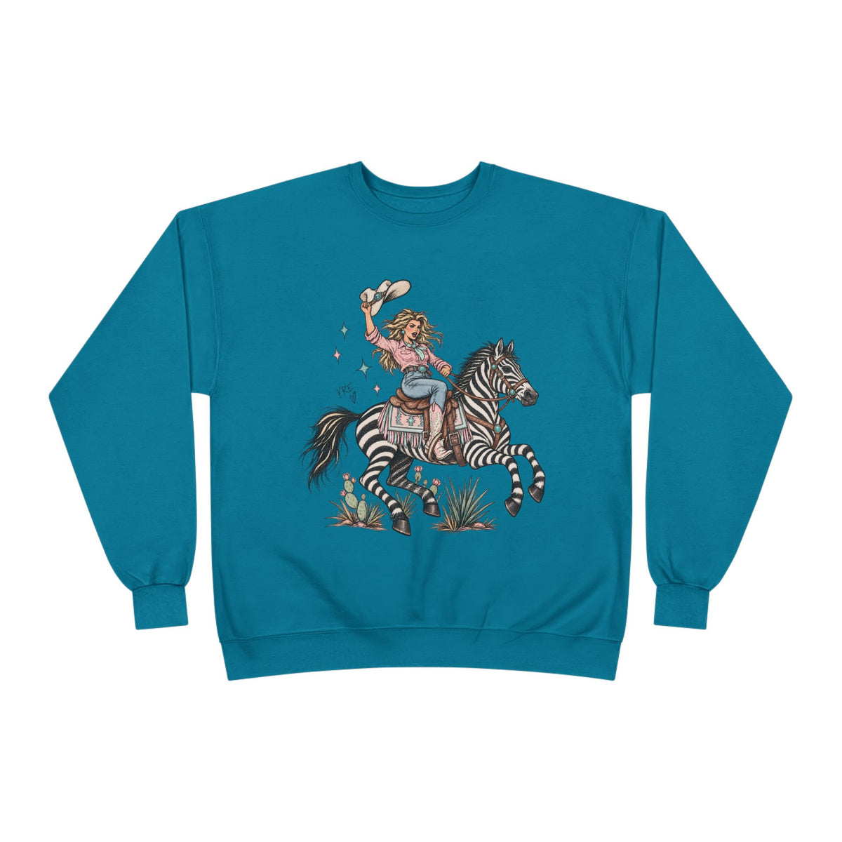 Desert zebra crewneck