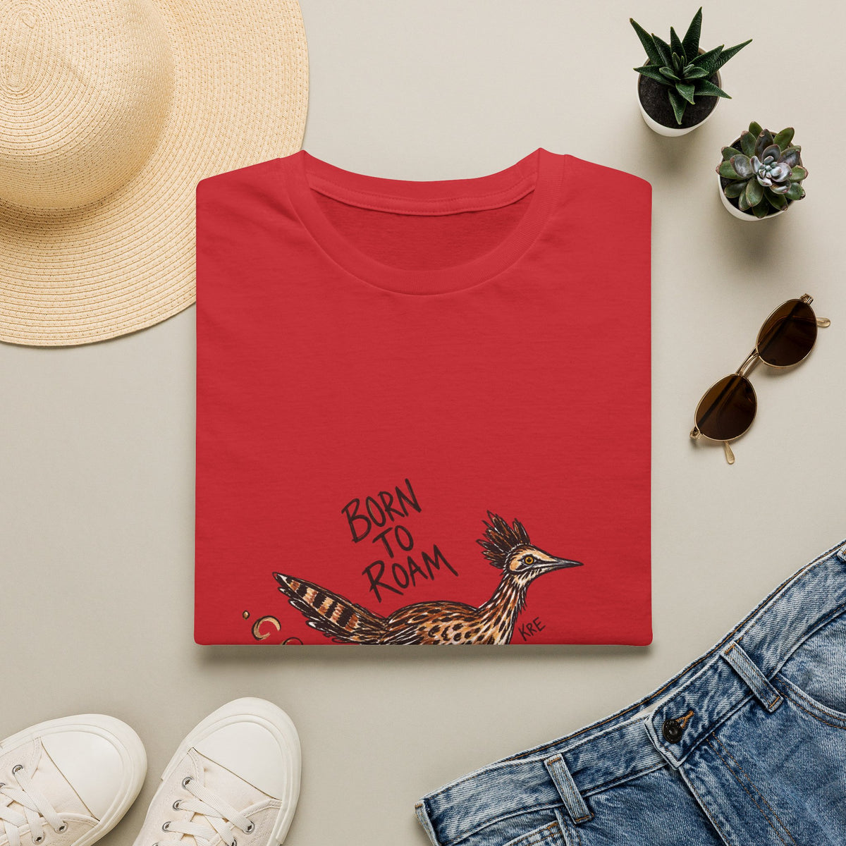 Born to roam roderunner T-shirt with color