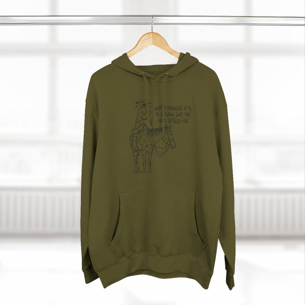 What a privilege fleece hoodie