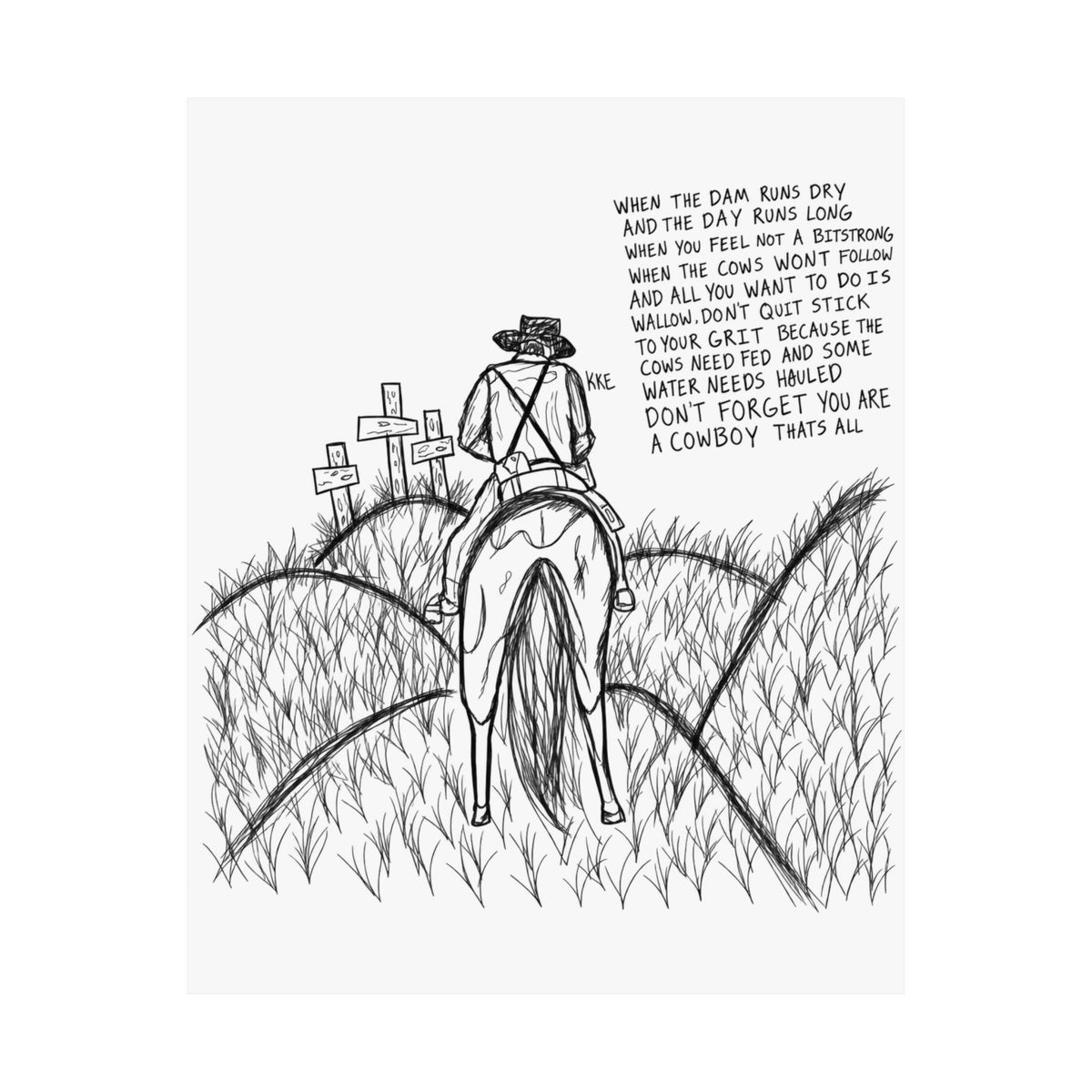 Cowboy that’s all poster