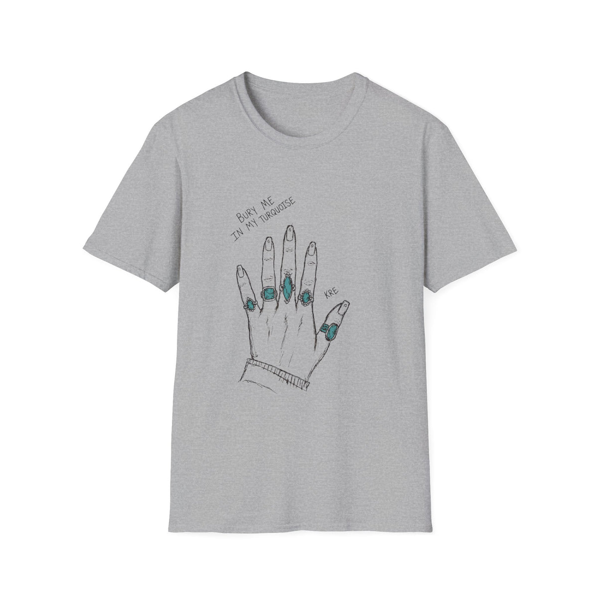 Bury me in my turquoise T-shirt